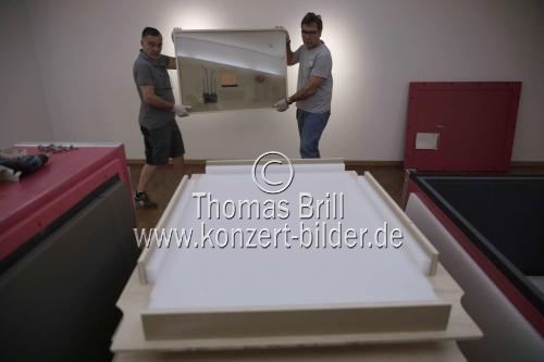 Abbau der Ausstellung 