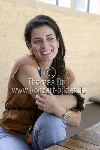 Ägyptisch-deutsche Künstlerische Leiterin des Orangerie Theater Sarah Youssef im Interview bezüglichg der Wiedereröffnung der Orangerie im Orangerie Theater Köln (&copy; Thomas Brill)