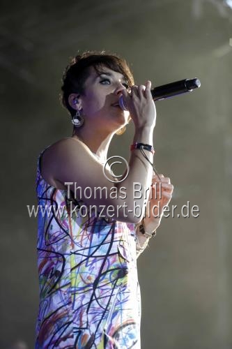 Französische Chanson- und Jazz-Sängerin Isabelle Geffroy alias 