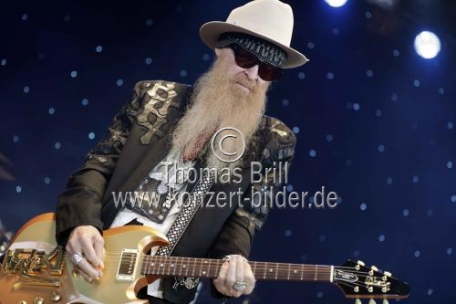 Amerikanische Bluesrock- und Southern Rock-Band ZZ Top gastiert auf ihrer 