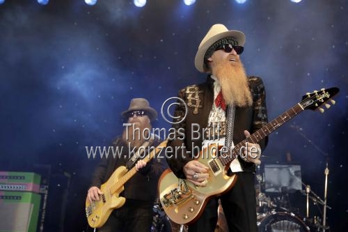Amerikanische Bluesrock- und Southern Rock-Band ZZ Top gastiert auf ihrer 