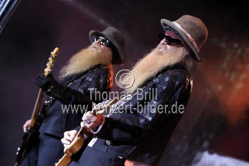Amerikanische Bluesrock- und Southern Rock-Band ZZ Top gastiert auf ihrer 