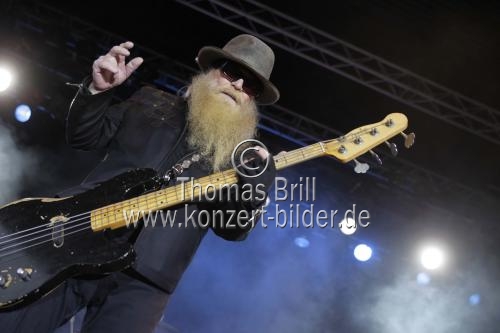 Amerikanische Bluesrock- und Southern Rock-Band ZZ Top gastiert auf ihrer 