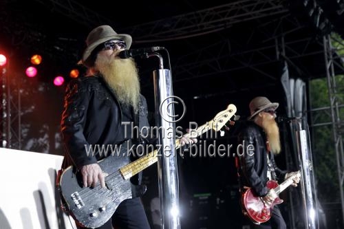 Amerikanische Bluesrock- und Southern Rock-Band ZZ Top gastiert auf ihrer 