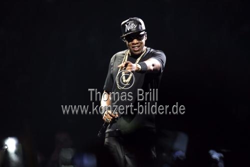 Amerikanische Rapper Kanye West und Jay-Z gastiert auf ihrer 