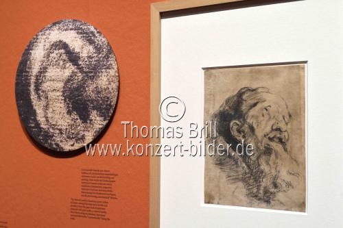 Die Ausstellung „Zeichnung im Labor – Papier trägt Kunst“ zeigt vom 10. November 2023 bis 18. Februar 2024 Meisterzeichnungen von Rubens oder Rembrandt unter dem Mikroskop im Wallraf-Richartz-Museum Köln (© Thomas Brill)