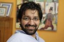 Deutsch-Iranischer Regisseur Ali Samadi Ahadi und Navid Akhavan im Interview über ihren neuen Film "Salami Aleikum", einer turbulente Komödie mit Wolfgang Stumph, die ab 23. Juli 2009 in den Kinos zu sehen ist, in der Hardtstraße Köln (&copy; Thomas Brill)