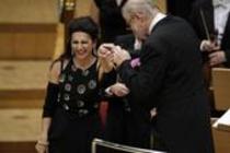 Italienische Sopranistin Lucia Aliberti gastiert mit ihrem Programm "Verdissimo" in Begleitung des Symphonieorchester des Nationaltheaters Prag unter der Leitung von Frantiek Drs in der Philharmonie Köln (© Thomas Brill)