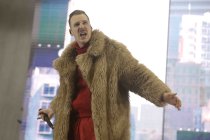 Deutsche Rapper Lukas Strobel alias Alligatoah gastiert auf seiner "Out of Office"-Tour in der Lanxess Arena Köln (&copy; Thomas Brill)