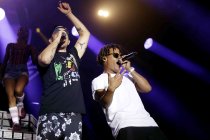 Deutsche Hip-Hop-Musikgruppe Beginner gastieren auf ihrer "Advanced Chemistry"-Tour im Rahmen der c/o pop 2018 Open Air am Tanzbrunnen Köln (© Thomas Brill)