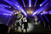 Deutsche Hip-Hop-Musikgruppe Beginner gastieren auf ihrer "Advanced Chemistry"-Tour im Rahmen der c/o pop 2018 Open Air am Tanzbrunnen Köln (© Thomas Brill)