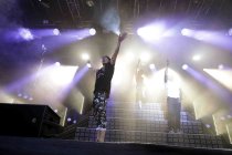 Deutsche Hip-Hop-Musikgruppe Beginner gastieren auf ihrer "Advanced Chemistry"-Tour im Rahmen der c/o pop 2018 Open Air am Tanzbrunnen Köln (© Thomas Brill)