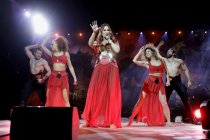 Deutsche Schlagersängerin Andrea Berg gastiert auf ihrer "Die Tournee des Jahres! Live 2017" in der Lanxess-Arena Köln (© Thomas Brill)