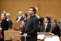 Spanischer Tenor Plácido Domingo und die uruguayische Sopranistin Maria Jose Siri gastieren in Begleitung der Nordwestdeutsche Philharmonie unter der Leitung des spanischen Dirigenten Jordi Bernàcer mit einer Opern-Gala in der Kölner Philharmonie (&copy; Thomas Brill)
