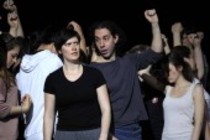 Proben zu der Jugendoper von Ludger Vollmer "Border", die am 13. April 2012 im Palladium Köln Premiere feiert (© Thomas Brill)