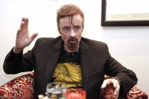 Amerikanische Schriftsteller T.C. Boyle im Interview über seinen neuen Roman "Hart auf hart" im Wasserturm Hotel Köln (© Thomas Brill)