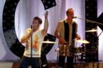 Deutsche Rockabilly-Band Dick Brave and The Backbeats mit Sänger Sasha auf "RocknRoll Therapy"-Tour im Gloria Theater Köln (© Thomas Brill)