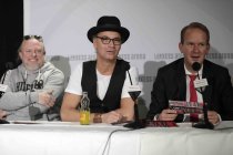 Kölsch Rock-Band Brings gastieren mit dem deutschen Comedian Markus Krebs bei ihrer „MaiPolkaParty“ am 30. April 2018 in der Lanxess-Arena Köln (© Thomas Brill)