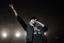 Deutsch-amerikanischer Rapper Casper gastiert auf seiner "Hinterland"-Tour in der Lanxess-Arena Köln (© Thomas Brill)