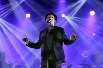 Deutscher Jazzmusikers Roger Cicero gastiert auf seiner "Was immer auch kommt"-Tour in der Mitsubishi Electric Halle Düsseldorf (&copy; Thomas Brill)
