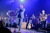 Deutsche Musikgruppe Crucchi Gang eröffnet im Rahmen ihrer "Fellini"-Tour das c/o pop Festival in den Satory Sälen Köln (© Thomas Brill)