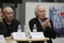 Belgische Filmregisseure Luc  und  Jean-Pierre Dardenne  sind die Träger des Filmpreis Köln 2008 bei der Cologne Conference 2008 im Atrium, Im MediaPark 4 Köln (&copy; Thomas Brill)
