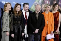 Weltpremiere von dem Film "Der Pfau" mit den Hauptdarsteller David Kross, Lavinia Wilson, Svenja Jung, Serkan Kaya, Jürgen Vogel, Philip Jackson, Victoria Carling, Peter Trabner, Linda Reitinger und Annette Frier im Cinedom Köln (© Thomas Brill)