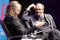 Deutsche Schauspieler Edgar Selge und Claudia Dichter sprechen über Edgar Selges Debütroman "Hast du uns endlich gefunden" im Rahmen der lit.Cologne Spezial im Börsensaal der IHK-Köln (© Thomas Brill)