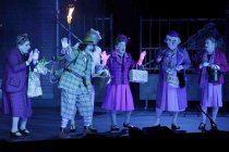 Divertissementchen "Die Rache von Melaten“, dem Gastspiel der Cäcilia Wolkenburg 2018 in der Oper im Staatenhaus Köln (© Thomas Brill)