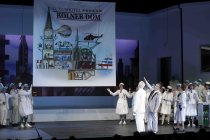 Divertissementchen "Die Rache von Melaten“, dem Gastspiel der Cäcilia Wolkenburg 2018 in der Oper im Staatenhaus Köln (© Thomas Brill)