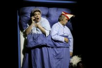 Divertissementchen "Fastelovend Zesamme“, dem Gastspiel der Cäcilia Wolkenburg 2023 in der Oper im Staatenhaus Köln (&copy; Thomas Brill)