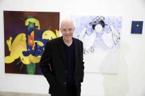 Deutsche Maler Lutz Driessen zeigt in seiner Ausstellung „Selbstpelikan“ vom 13. März bis 26. April 2025 neue Gemälde in der artothek Köln (&copy; Thomas Brill)