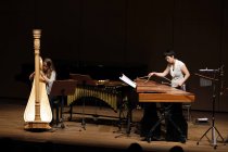 Mirjam Schröder und Rie Watanabe gastieren als Duo MiRi mit ihrem Programm "Like a Water-Buffalo" bei der 9 Kölner Musik Nacht im Japanischen Kulturinstitut Köln (© Thomas Brill)