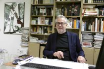 Geschäftsführer des Theater am Dom Köln Oliver Durek im Interview bezüglich Planung, Inszenierung und Wirtschaften eines Theaterensembles ohne öffentliche Förderung im Theater am Dom Köln (© Thomas Brill)