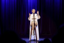 Österreichische Kabarettistin Lisa Eckhart gastiert mit ihrem Programm "Die Vorteile des Lasters - ungenierte Sonderausgabe" im Rahmen des Cologne Comedy Festival im Comedia Theater Köln (© Thomas Brill)