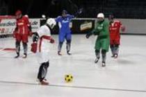 Fernsehmoderator Stefan Raab gastiert mit seinem Deutscher Eisfußball Pokal 2009 am 29. Mai 2008 in der Lanxess-Arena Köln (&copy; Thomas Brill)
