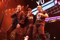 Deutsche Hip Hop-Band "Die Fantastischen Vier" mit den Sngern Thomas D., Michi Beck, Smudo und DJ And.Ypsilon gastieren auf ihrer "Rekord"-Tour in der Lanxess-Arena Kln (© Thomas Brill)