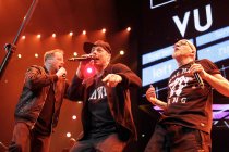 Deutsche Hip Hop-Band "Die Fantastischen Vier" mit den Sngern Thomas D., Michi Beck, Smudo und DJ And.Ypsilon gastieren auf ihrer "Rekord"-Tour in der Lanxess-Arena Kln (© Thomas Brill)