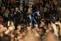Deutsche Hip Hop-Band "Die Fantastischen Vier" mit den Sngern Thomas D., Michi Beck, Smudo und DJ And.Ypsilon gastieren auf ihrer "Rekord"-Tour in der Lanxess-Arena Kln (© Thomas Brill)