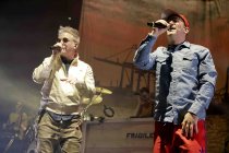 Hamburger Hip Hop-Band Fettes Brot gastieren auf ihrer "Fettes Brot … is history”-Abschiedstour in der Lanxess-Arena Köln (© Thomas Brill)