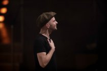 Deutsche Pianist und Komponist Nils Frahm gastiert auf seiner "All Melody"-Tour in der Philharmonie Köln (© Thomas Brill)