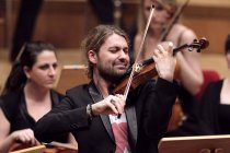 Deutsch/amerikanischer Violinist David Garrett gastiert in Begleitung des Verbier Festival Orchestra unter der Leitung des österreichische Geigers Christoph Koncz auf seiner "Klassik"-Tour in der Philharmonie Köln (© Thomas Brill)