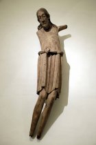 Kruzifixtorso, sog. Georgskruzifixus, Weide, um 1065-1100 im Museum Schnütgen Köln (© Thomas Brill)