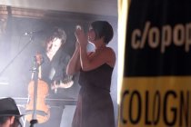 Musikprojekt des deutschen Sängers Konstantin Gropper "Get Well Soon" gastierte auf seiner "The Scarlet Beast O' Seven Heads"-Tour im Rahmen des c/o pop Festivals 2014 im Wartesaal am Dom Köln (&copy; Thomas Brill)