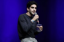 Gründer der Show RebellComedy Babak Ghassim gastiert bei der RebellComedy Show - Die üblichen Verdächtigen des 25. Köln Comedy Festival im E-Werk Köln (© Thomas Brill)