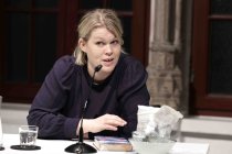 Deutsche Schriftstellerin Berit Glanz liest aus ihrem neuen Roman "Unter weitem Himmel" im Literaturhaus Köln (© Thomas Brill)