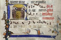 Die Sonderausstellung "Glaube mit Humor. Ein Gebetbuch aus Nordfrankreich" zeigt vom 11. Dezember 2025 bis 17. Mai 2026 Seiten eines reich bebilderten Gebetbuch aus der Zeit um 1300 im Museum Schnütgen Köln (&copy; Thomas Brill)