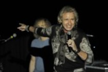 Deutsche Moderator Thomas Gottschalk moderiert das exclusive "Greatest-Hits"-Radiokonzert Amerikanische Rock-Band Bon Jovi im Limelight Köln (© Thomas Brill)
