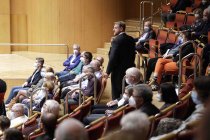 Lettische Dirigent Andris Nelsons leitet das Bayreuther Festspielorchester in der Kölner Philharmonie (© Thomas Brill)