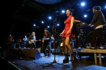 Amerikanische Musiker Jerry Harrison und Adrian Belew gastieren in Begleitung ihrer All-Star-Band auf ihrer "Remain in Light"-Tour im Carlswerk Victoria Köln (© Thomas Brill)